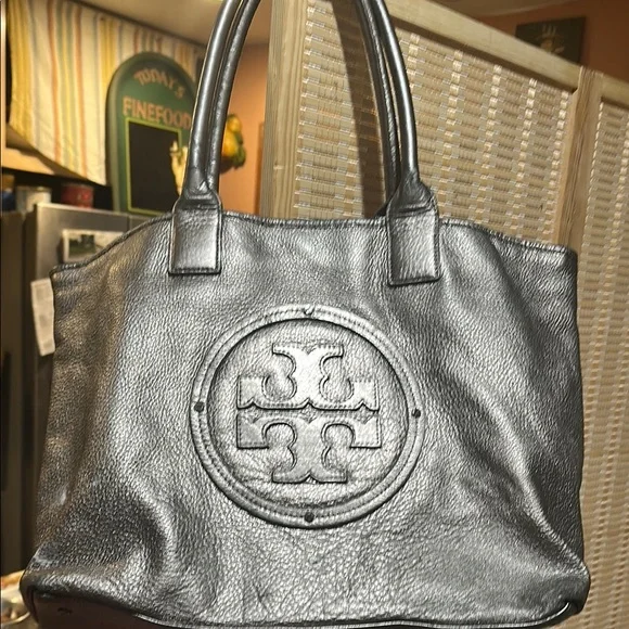 Tory Burch Metallic Silver Tote - Picture 12 of 16